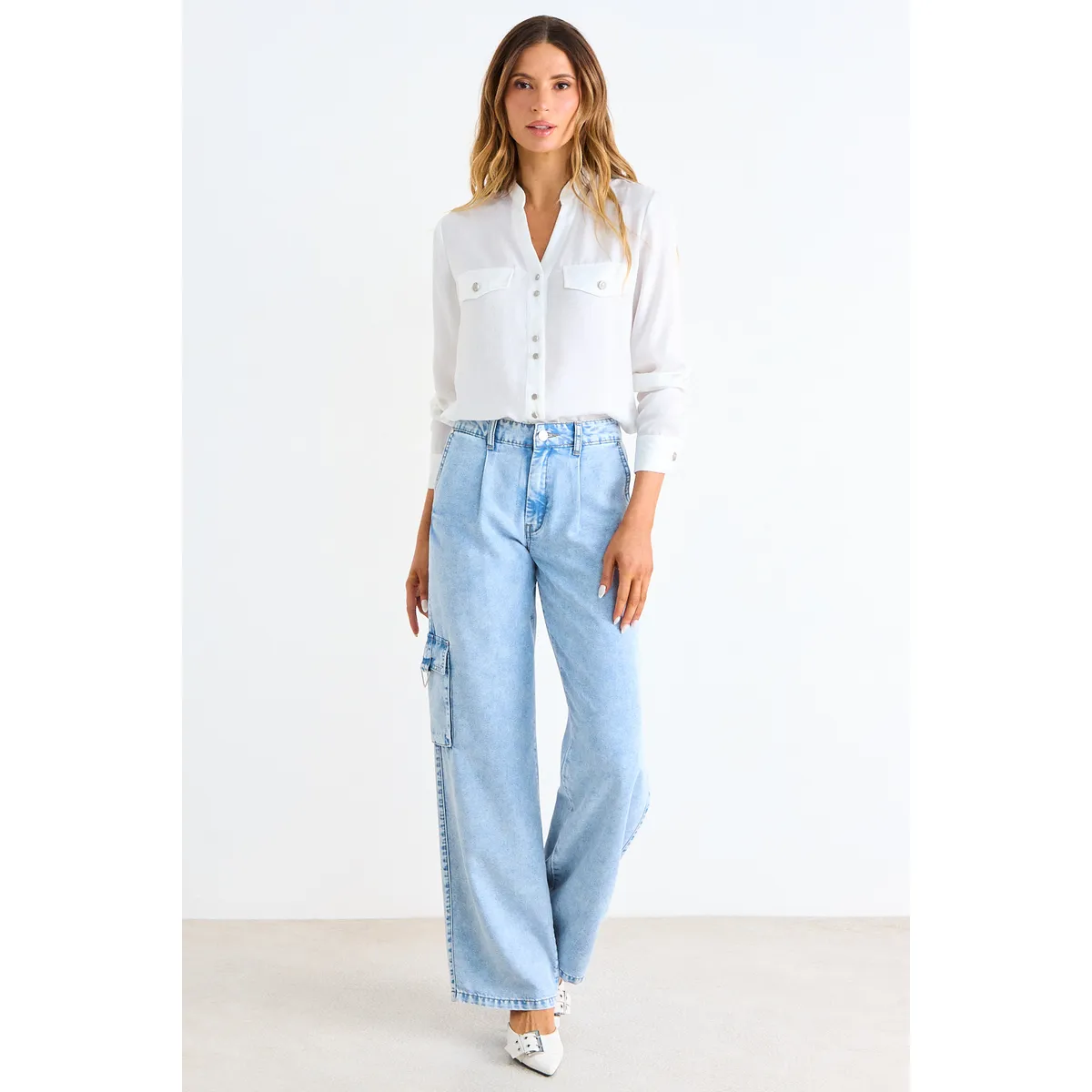 ASH - Jeans Skinny Mujer Celeste Ash