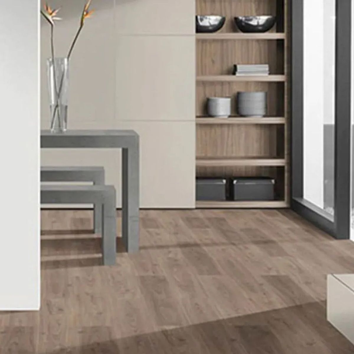 GENERICO - Piso Fotolaminado Light Langley Walnut 1292x193x8 mm