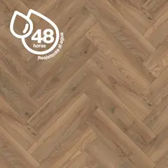 KRONOSPAN - Piso Fotolaminado Herringbone Historic Oak AC5 627x126x8 mm