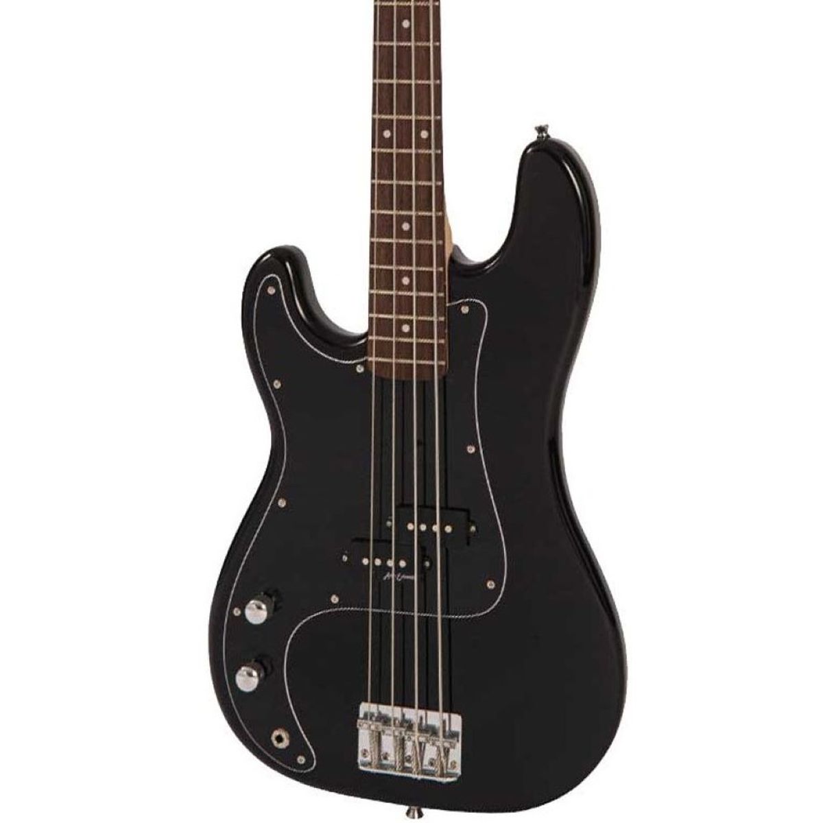 VINTAGE - Bajo Eléctrico 4 Cuerdas Con Pastilla Split Coil Vintage LH-V40 BLK