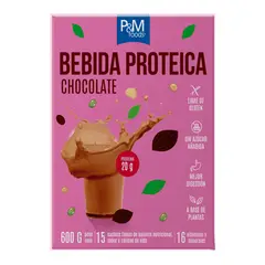 GENERICO - P&M Foods Bebida Proteica sabor Chocolate 600 g
