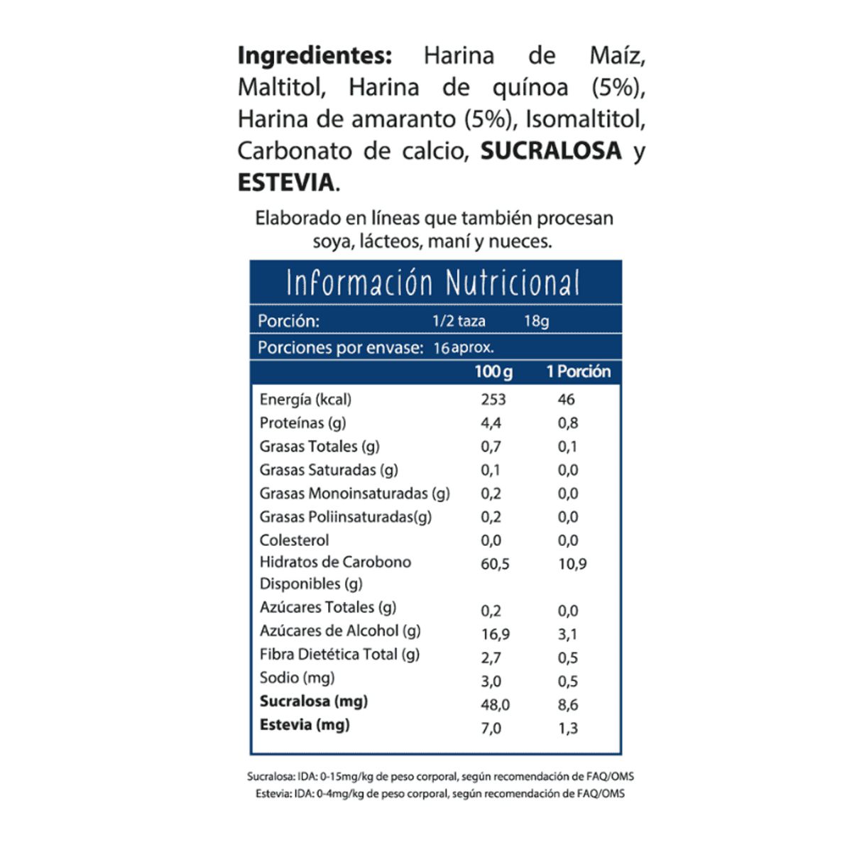 ECOVIDA - Ecovida Cereal Endulzado Sin Gluten 280 g