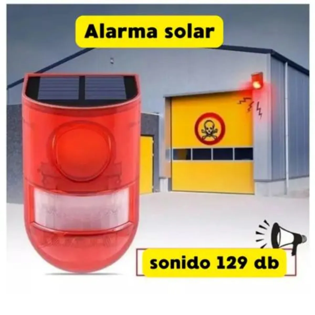 MOVI - ALARMA SOLAR CON SENSOR DE MOVIMIENTO-Impermeable