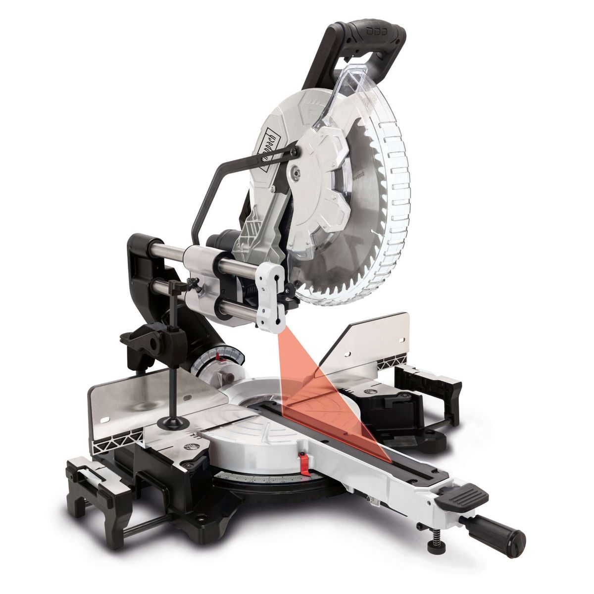 SCHEPPACH - Sierra Ingletadora Telescópica Dual 12" 2000W Láser Scheppach Black Edition