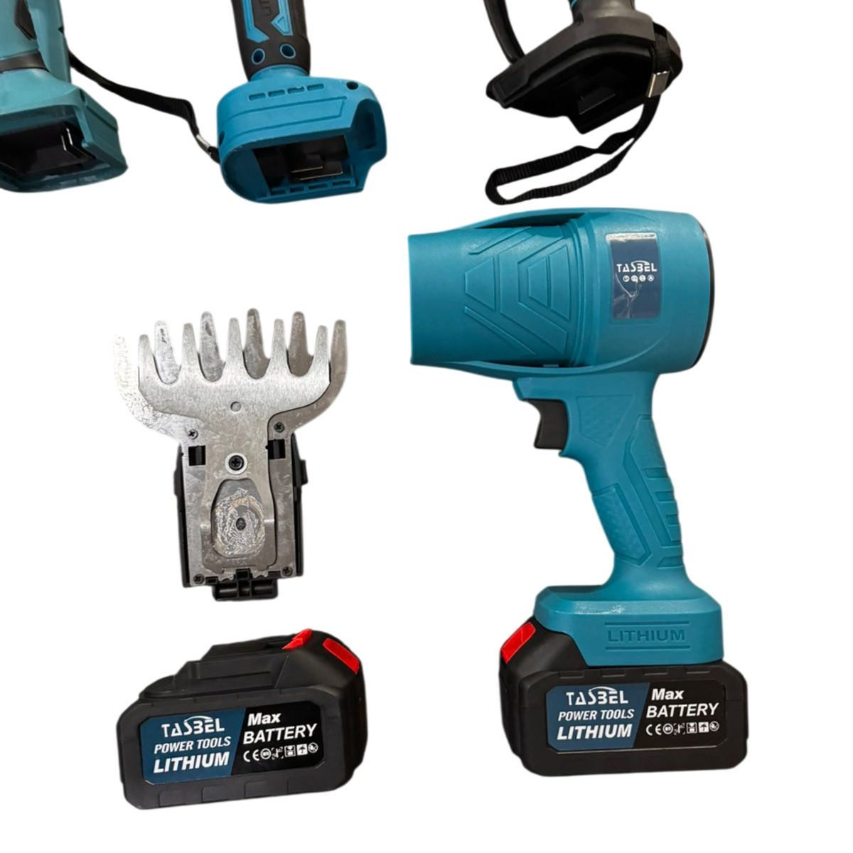 GENERICO - KIT X6 HERRAMIENTAS JARDINERAS CORTADORA CORTASETOS MINI MOTOSIERRA  TIJERA PODADORA  SOPLADOR