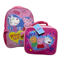 GENERICO - Mochila mas Lonchera Peppa pig