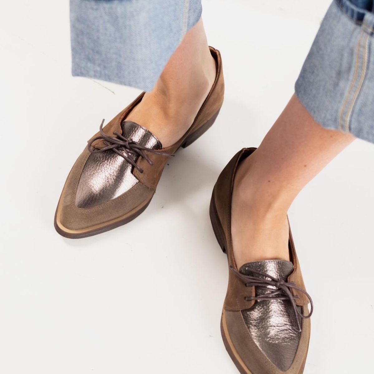 GIANI DAFIRENZE - Zapato Mujer / Indira Taupe Metálico