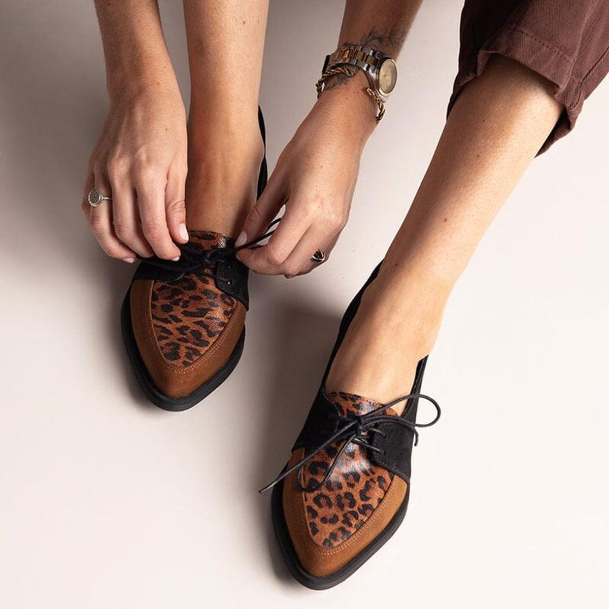 GIANI DAFIRENZE - Zapato Mujer / Indira Negro Print