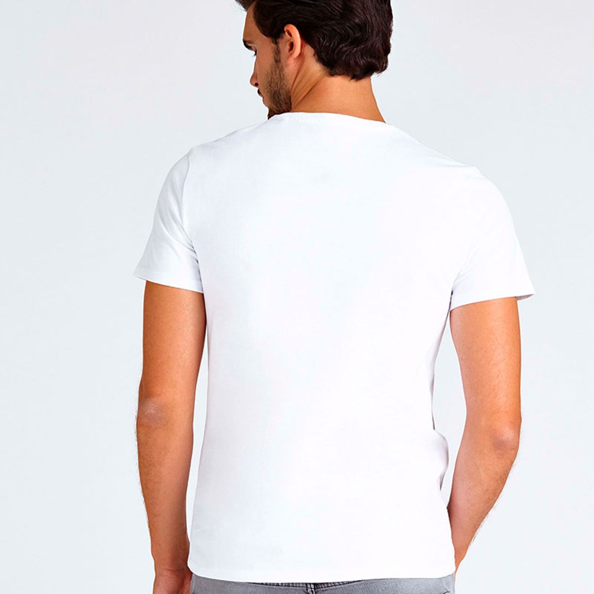 GUESS - Polera Cn Ss Core Original Logo Tee Blanco