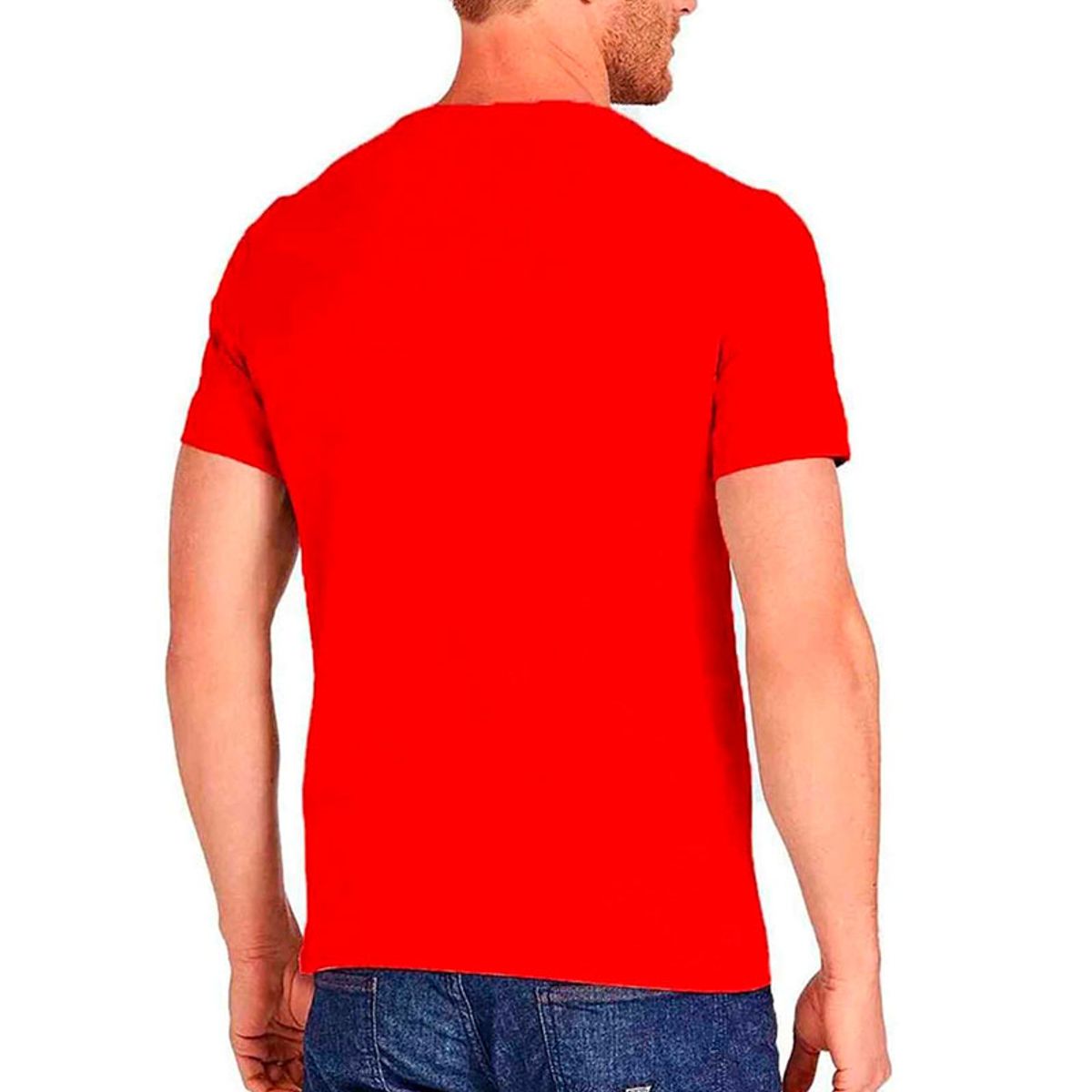 GUESS - Polera Hombre Cn Ss Core Original Logo Tee Rojo Guess
