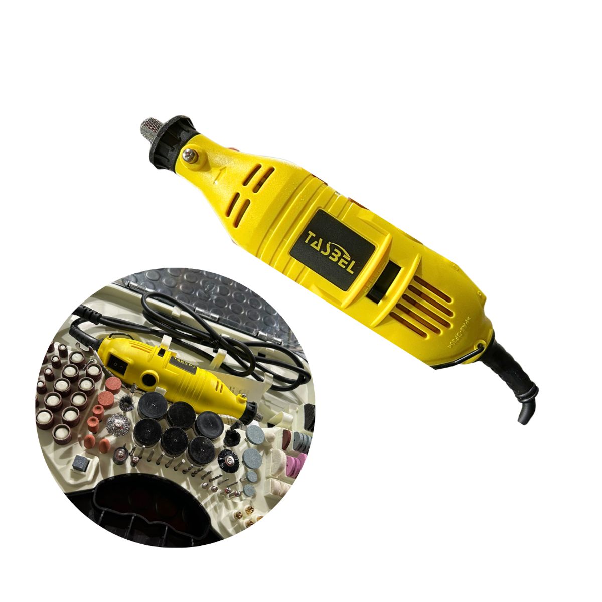 GENERICO - KIT MANDRIL TIPO DREMEL FRESAS 300W