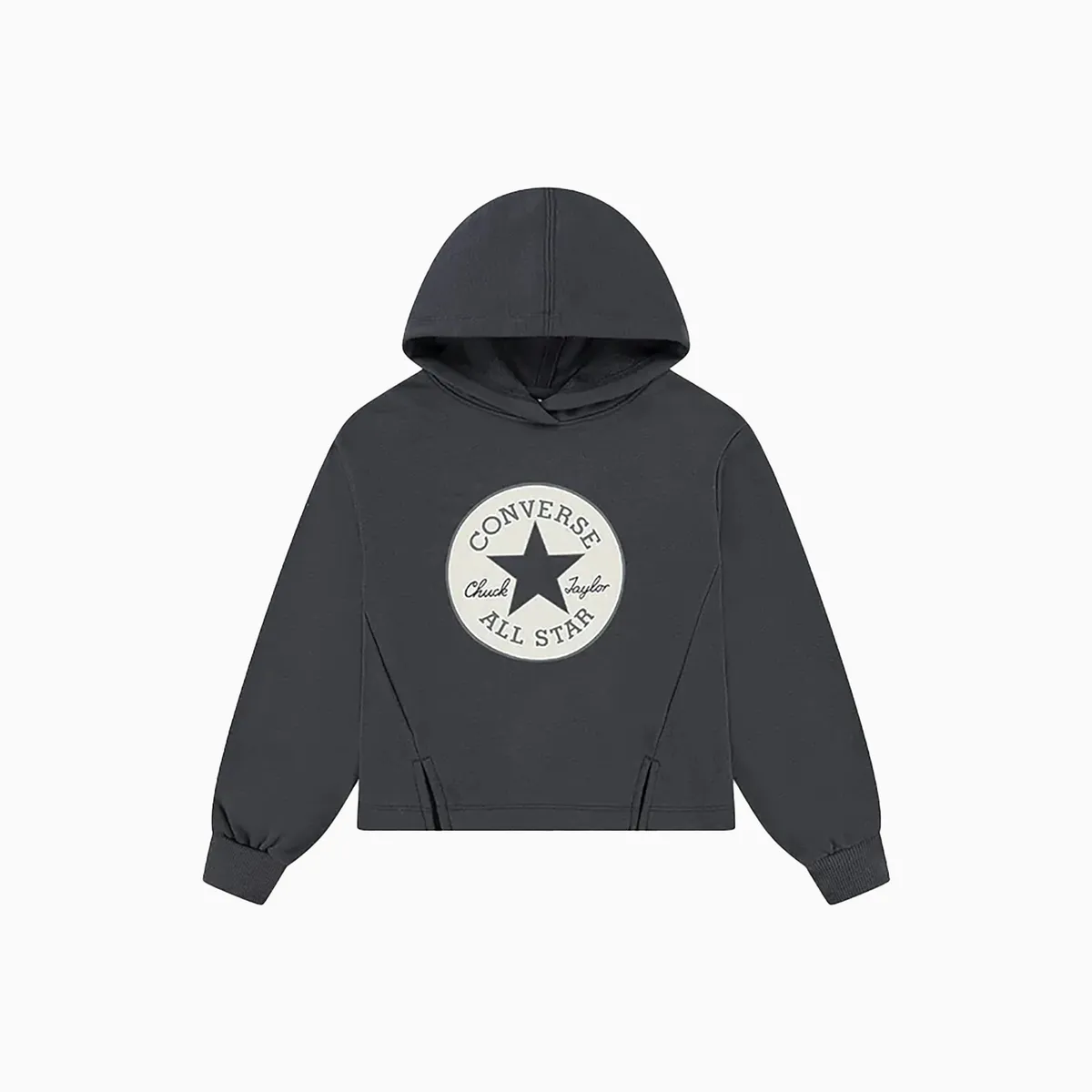 CONVERSE - Polerón Converse Boxy Niños Gris