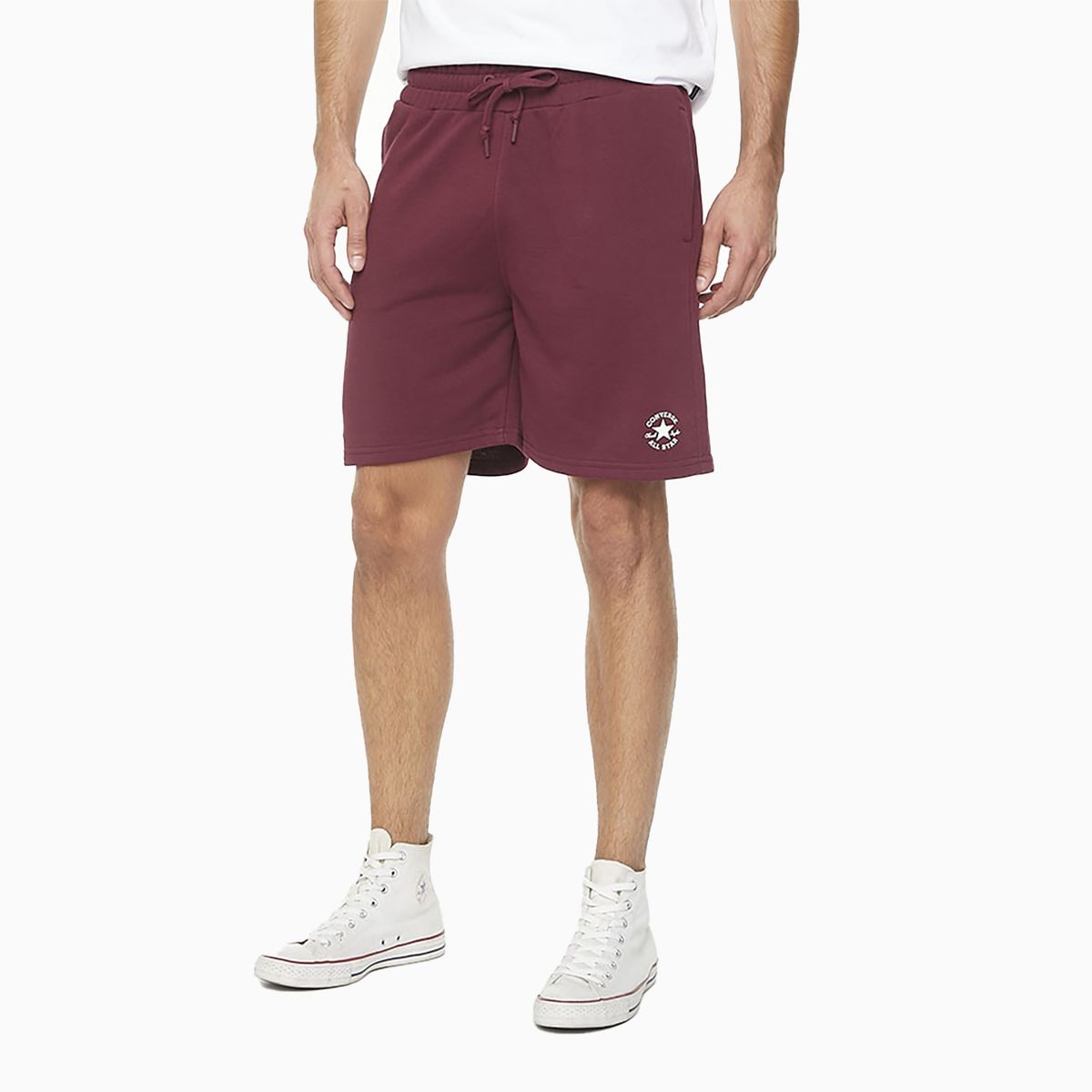 CONVERSE - Short Converse Chuck Side Hombre Burdeo
