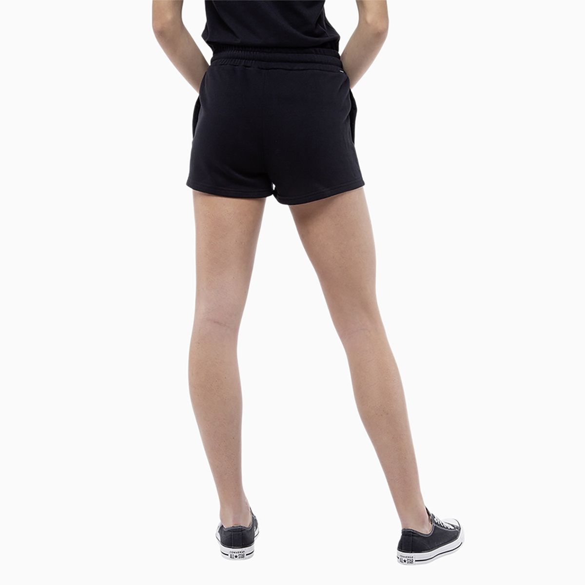 CONVERSE - Short Converse Star Chevron Mujer Negro