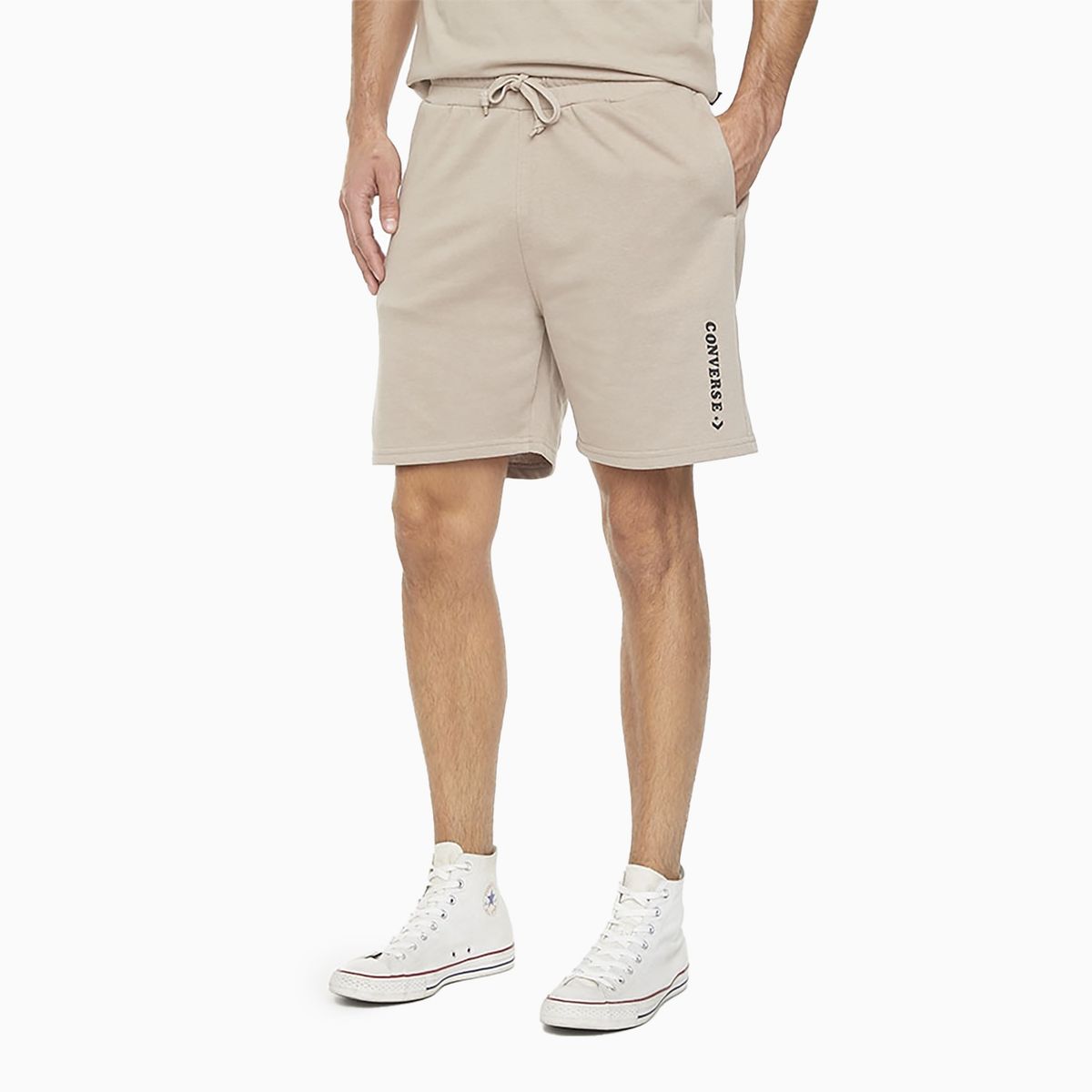 CONVERSE - Short Converse Your Logo Hombre Café Claro