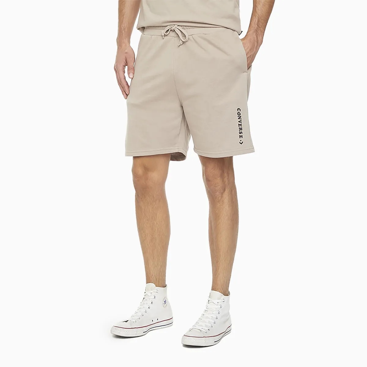 CONVERSE - Short Converse Your Logo Hombre Café Claro