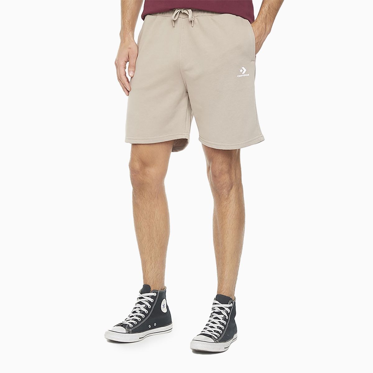 CONVERSE - Short Converse Star Chevron Side Hombre Café