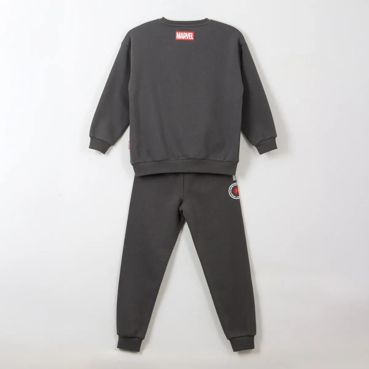 MARVEL - Conjunto Buzo Niño Spiderman Face Gris Marvel