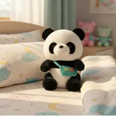 GENERICO - Peluche Oso Panda Kawaii con Bolso 23cm