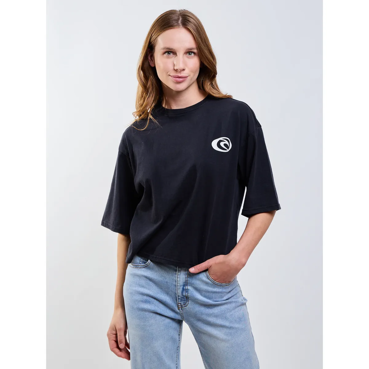 RIP CURL - Polera MC Brisa Negro Mujer Rip Curl