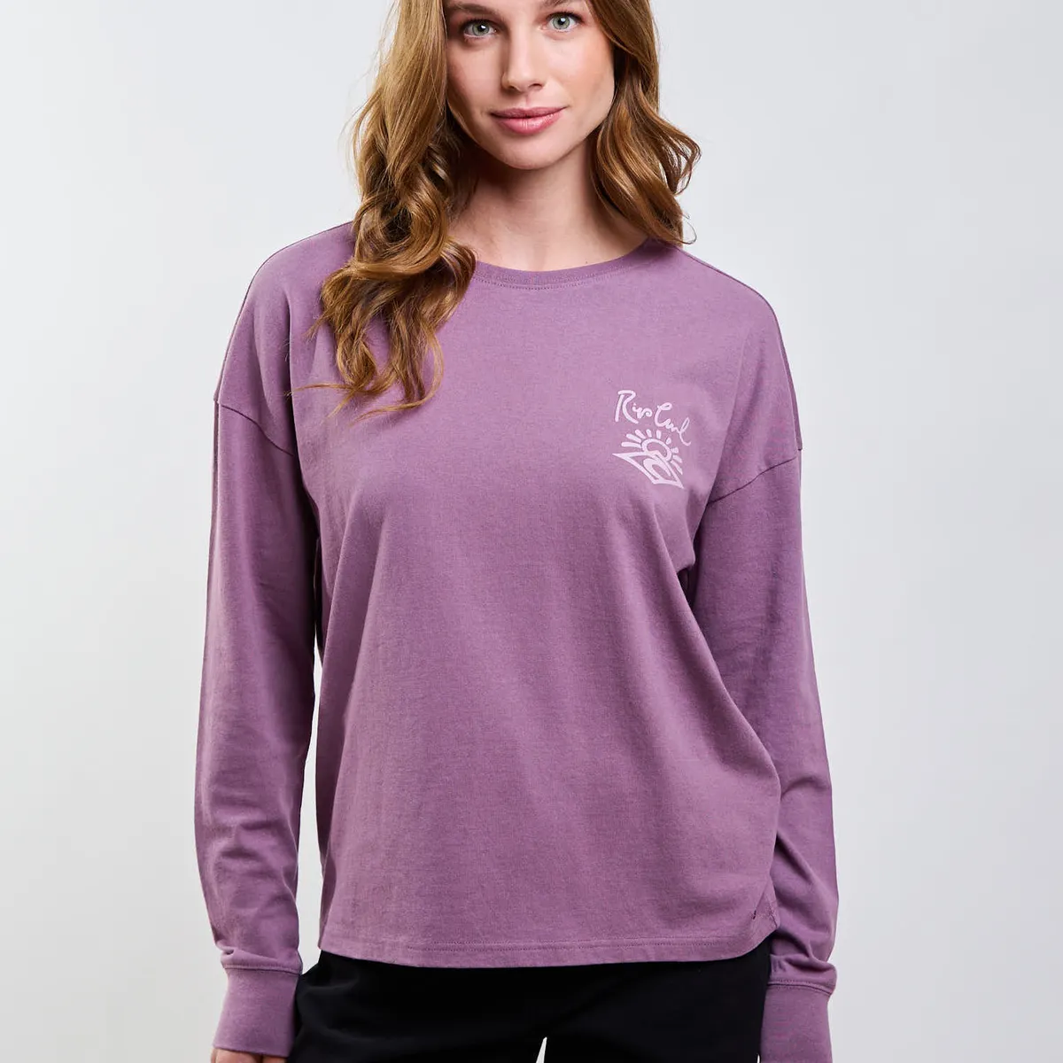 RIP CURL - Polera ML Reef Morado Mujer Rip Curl
