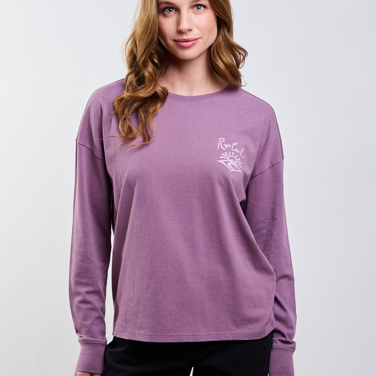 RIP CURL - Polera ML Reef Morado Mujer Rip Curl