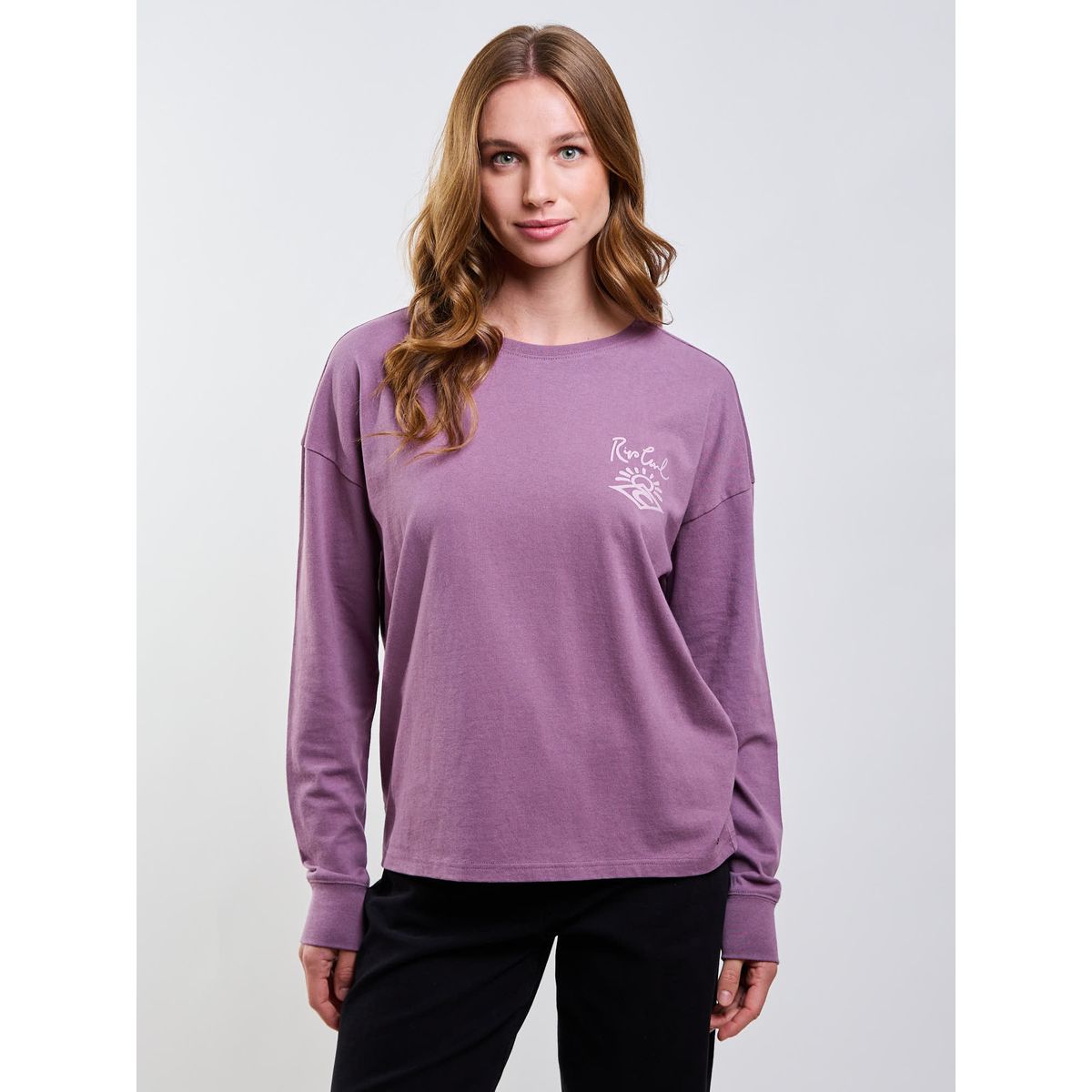 RIP CURL - Polera ML Reef Morado Mujer Rip Curl