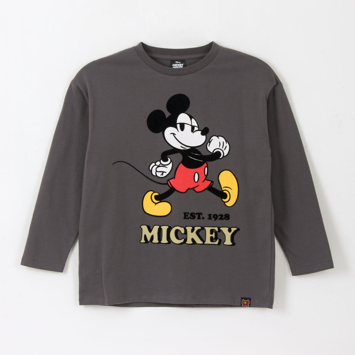 DISNEY - Polera Manga Larga Niño Est 1928 Mickey Gris Disney