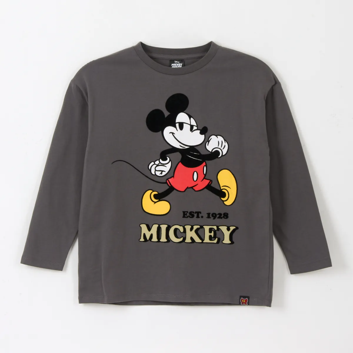 DISNEY - Polera Manga Larga Niño Est 1928 Mickey Gris Disney