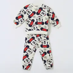 DISNEY - Conjunto Buzo Niña Full Print Minnie Mouse Blanco