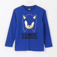 Polera Manga Larga Niño Personaje Azul