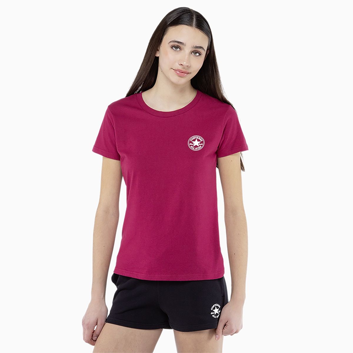 CONVERSE - Polera Converse Chuck Chest Mujer Fucsia