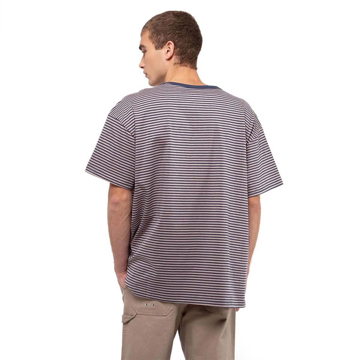 CONVERSE - Polera Converse Stripes Hombre Café