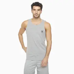 CONVERSE - Polera Chuck Chest Hombre Gris