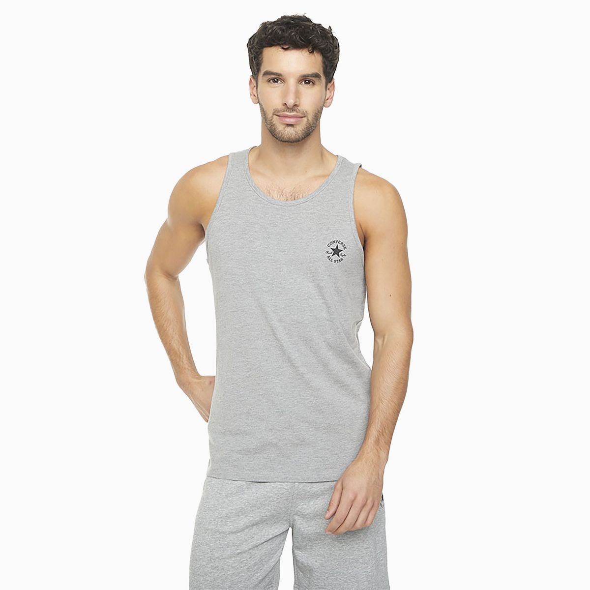 CONVERSE - Polera Converse Chuck Chest Hombre Gris