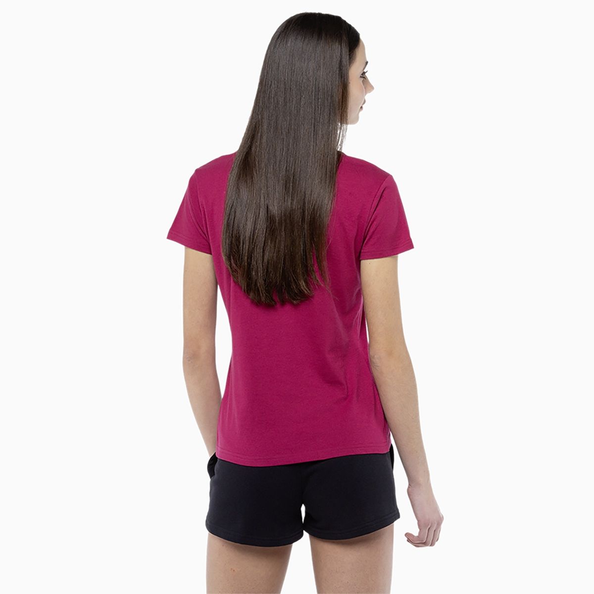 CONVERSE - Polera Converse Star Chevron Mujer Fucsia