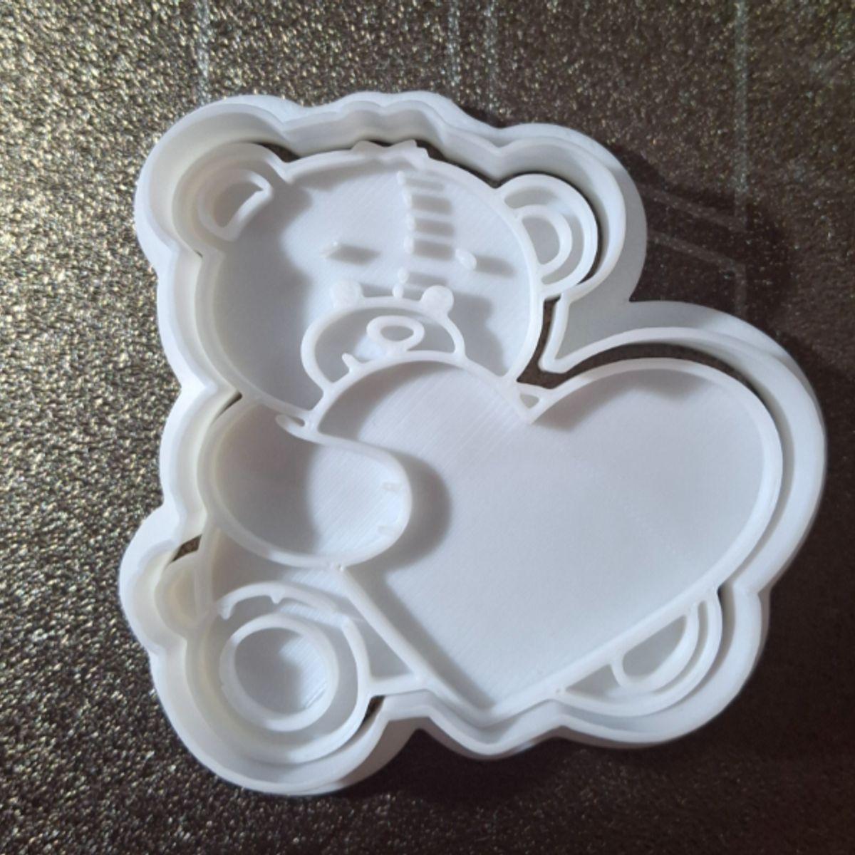 GENERICO - Cortador de Galletas de Oso de Peluche con Corazón