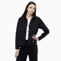 CONVERSE - Chaqueta Star Chevron Mujer Negro