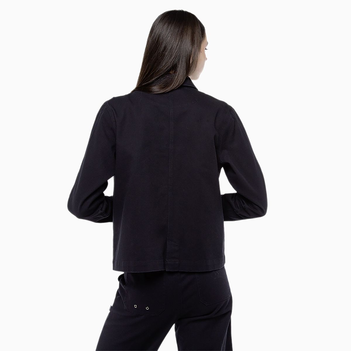 CONVERSE - Chaqueta Converse Star Chevron Mujer Negro