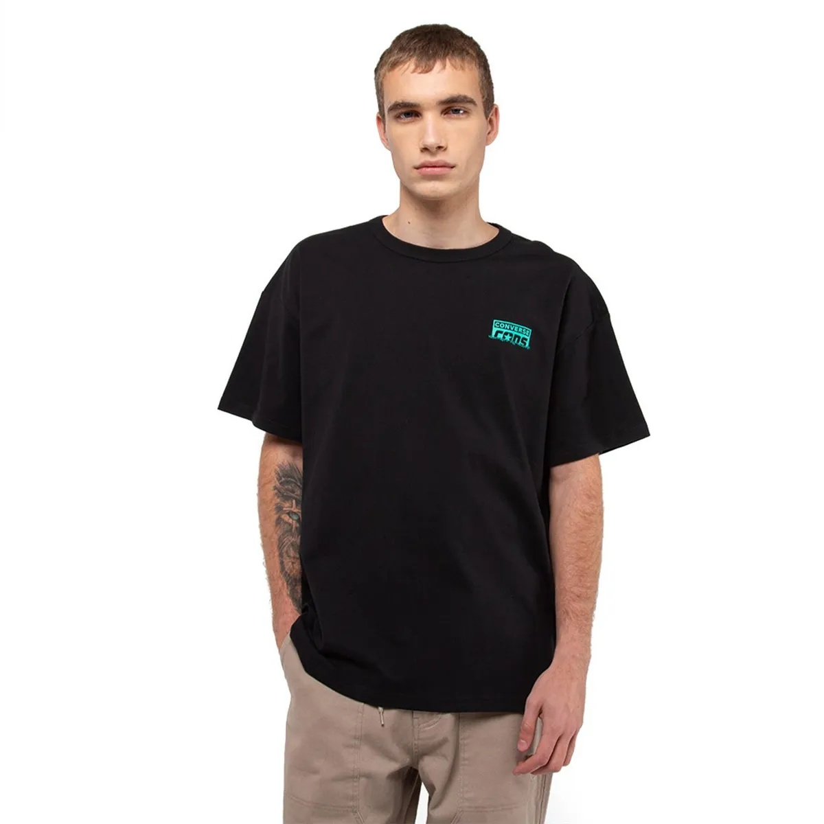CONVERSE - Polera Converse Cons Calavera Hombre Negro