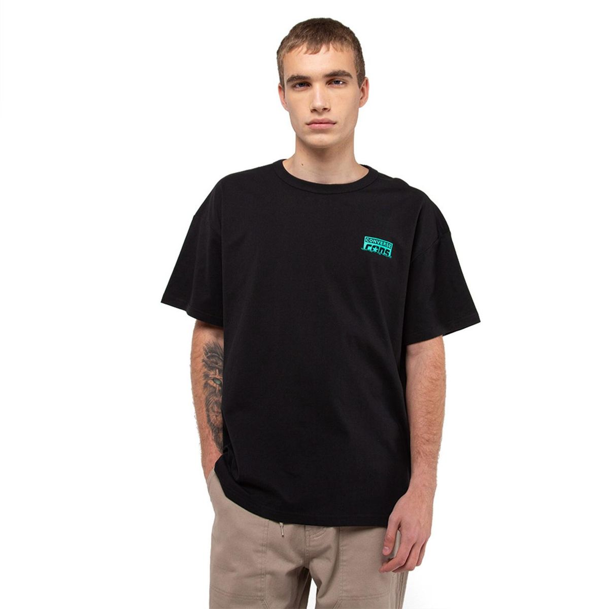 CONVERSE - Polera Converse Cons Calavera Hombre Negro