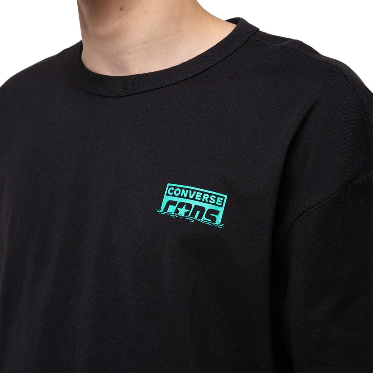 CONVERSE - Polera Converse Cons Calavera Hombre Negro