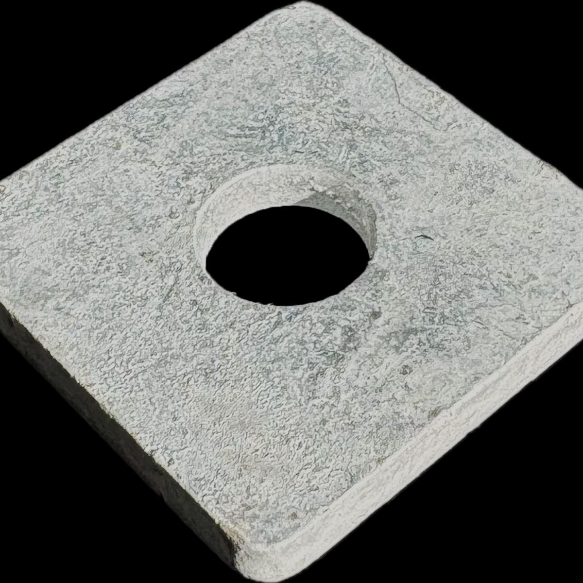 GENERICO - pack 10 Golilla Acero Galvanizado 40x40 Perno 58 Poste