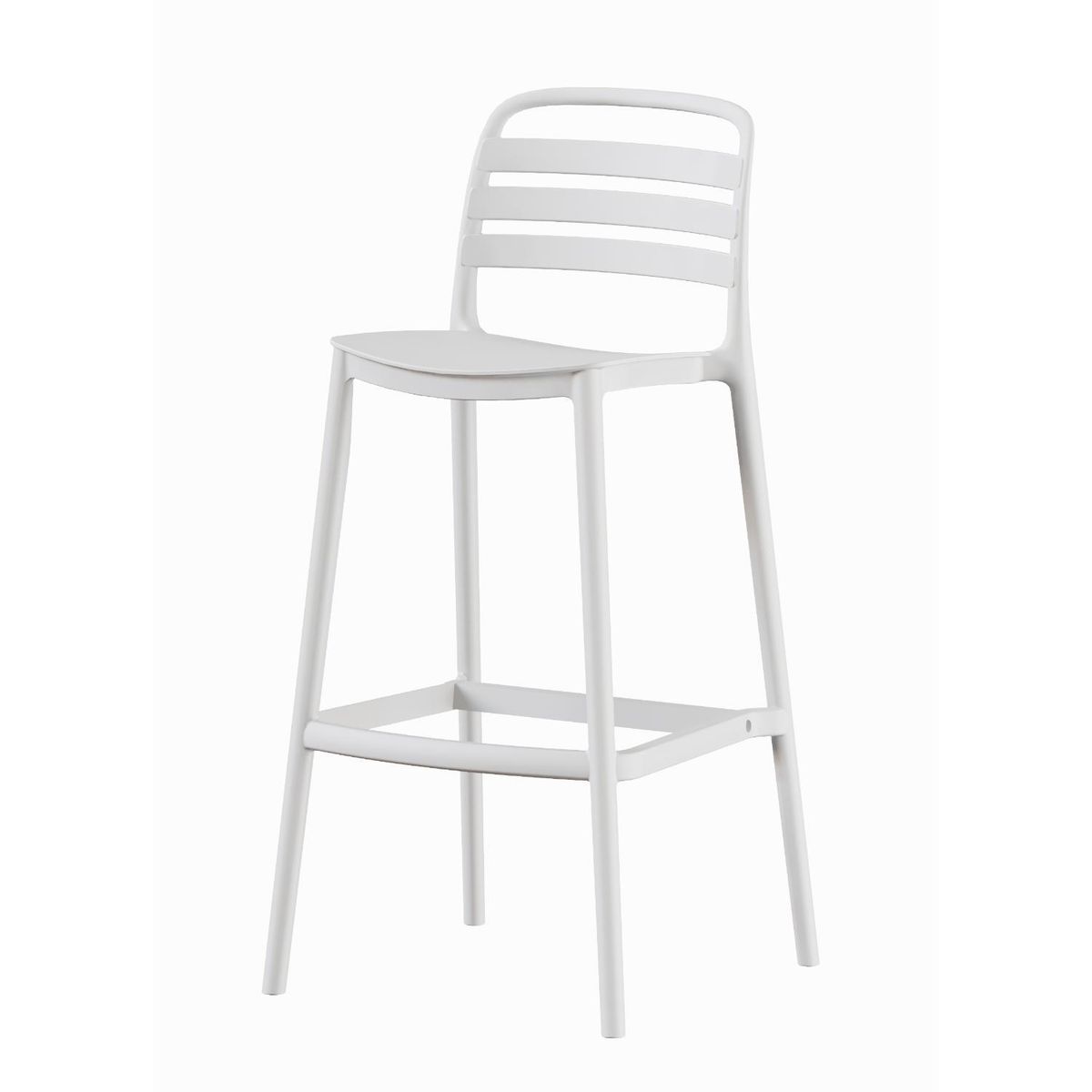 ESCANDINAVIA - Piso Taburete Silla alta bar cocina Ragnar 75cm Blanca