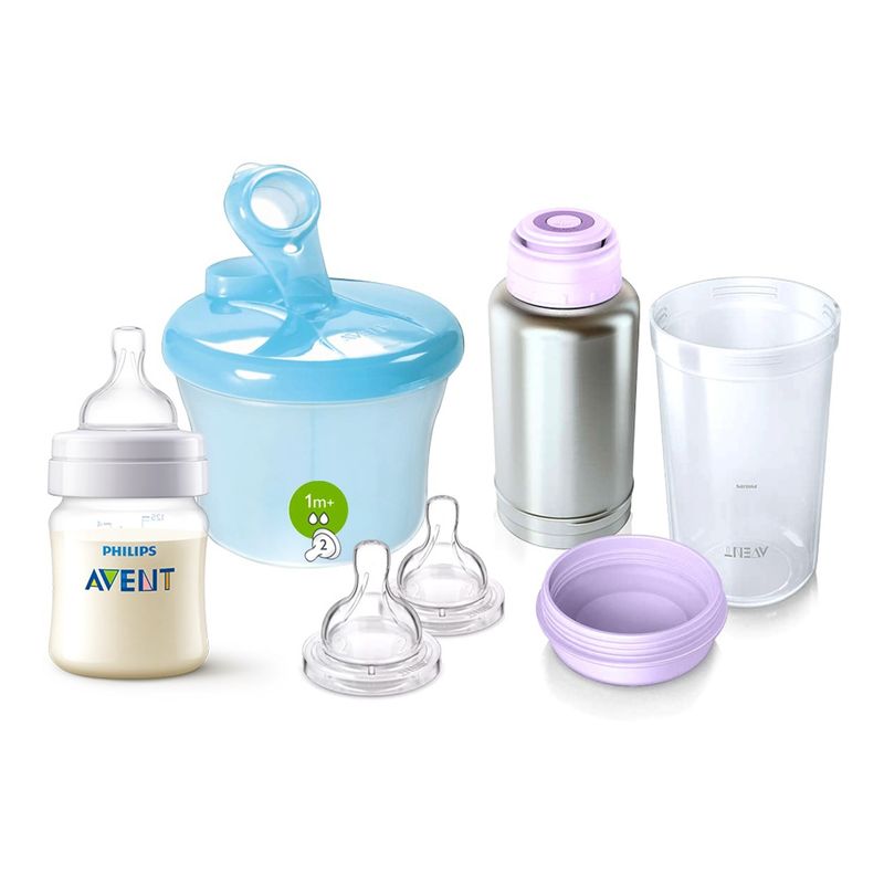PHILIPS AVENT - Philips Avent Pack De Viaje Mamadera Dosificador  Termo