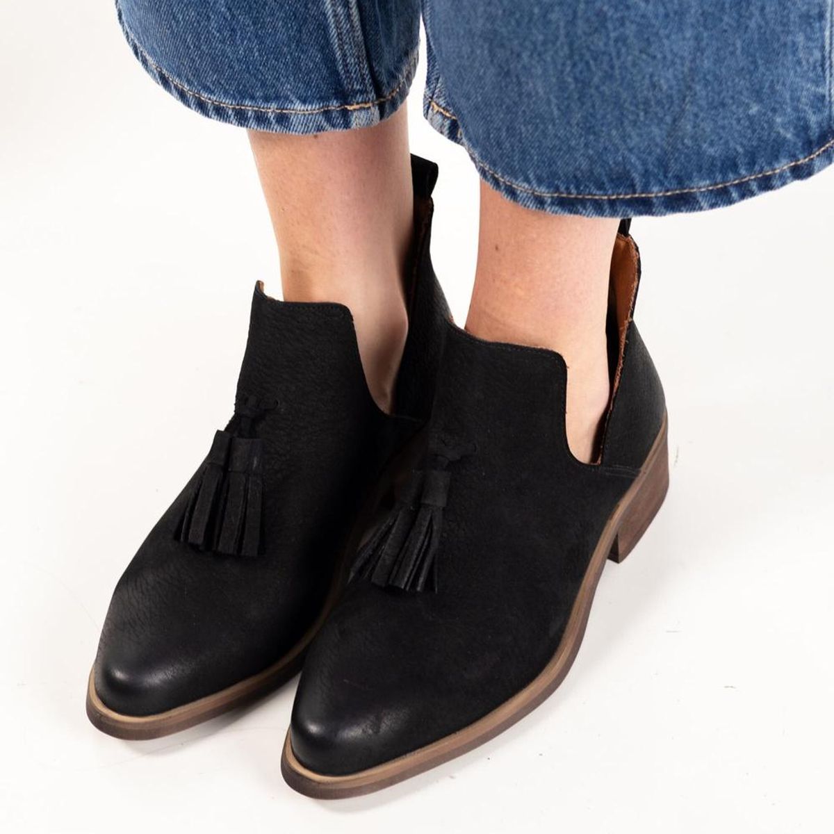 GIANI DAFIRENZE - Botin Cuero Mujer Adriana Negro