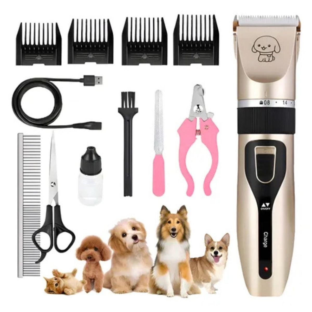 GENERICO - KIT DE CORTAPELOS PARA MASCOTAS SWEET CARE