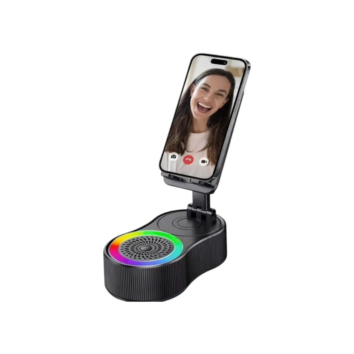 GENERICO - Parlante Altavoz Bluetooth Audio Inducción Inalámbrico 5 En 1 Negro