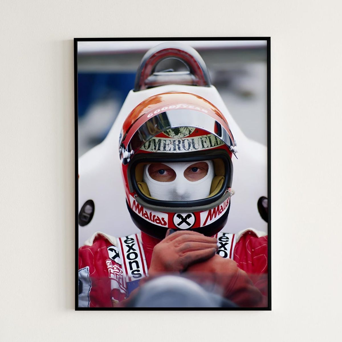 GENERICO - Cuadros Niki Lauda Scuderia Ferrari Formula 1 Vintage De F1