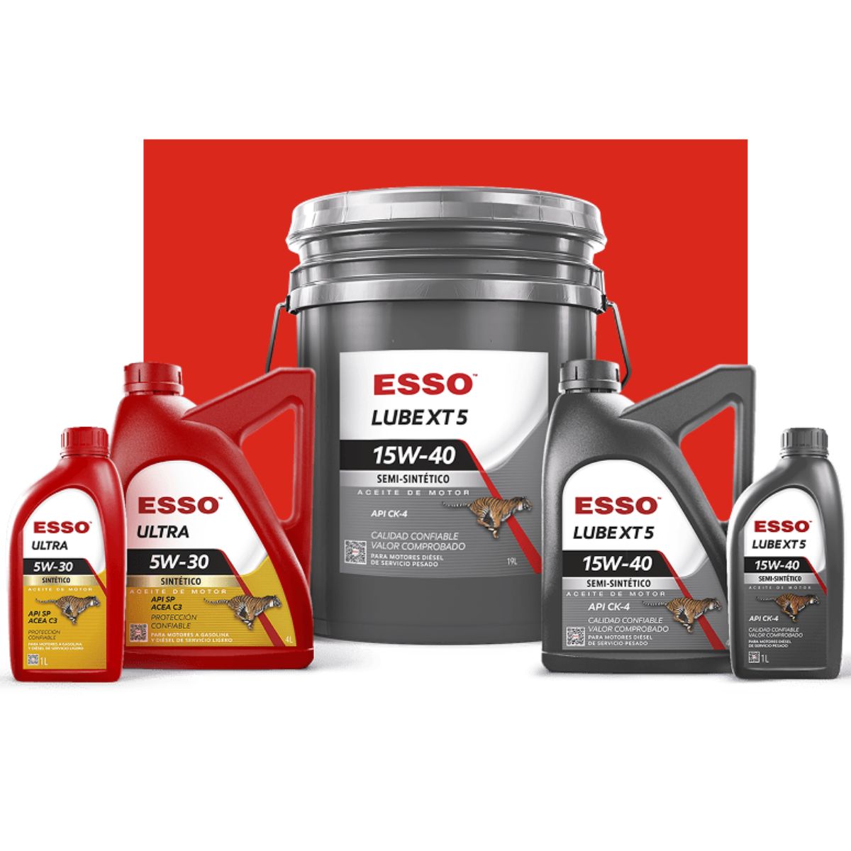 GENERICO - Aceite Diésel ESSO LUBE XT 4 15W-40 Mineral API CI-4 4 Litros